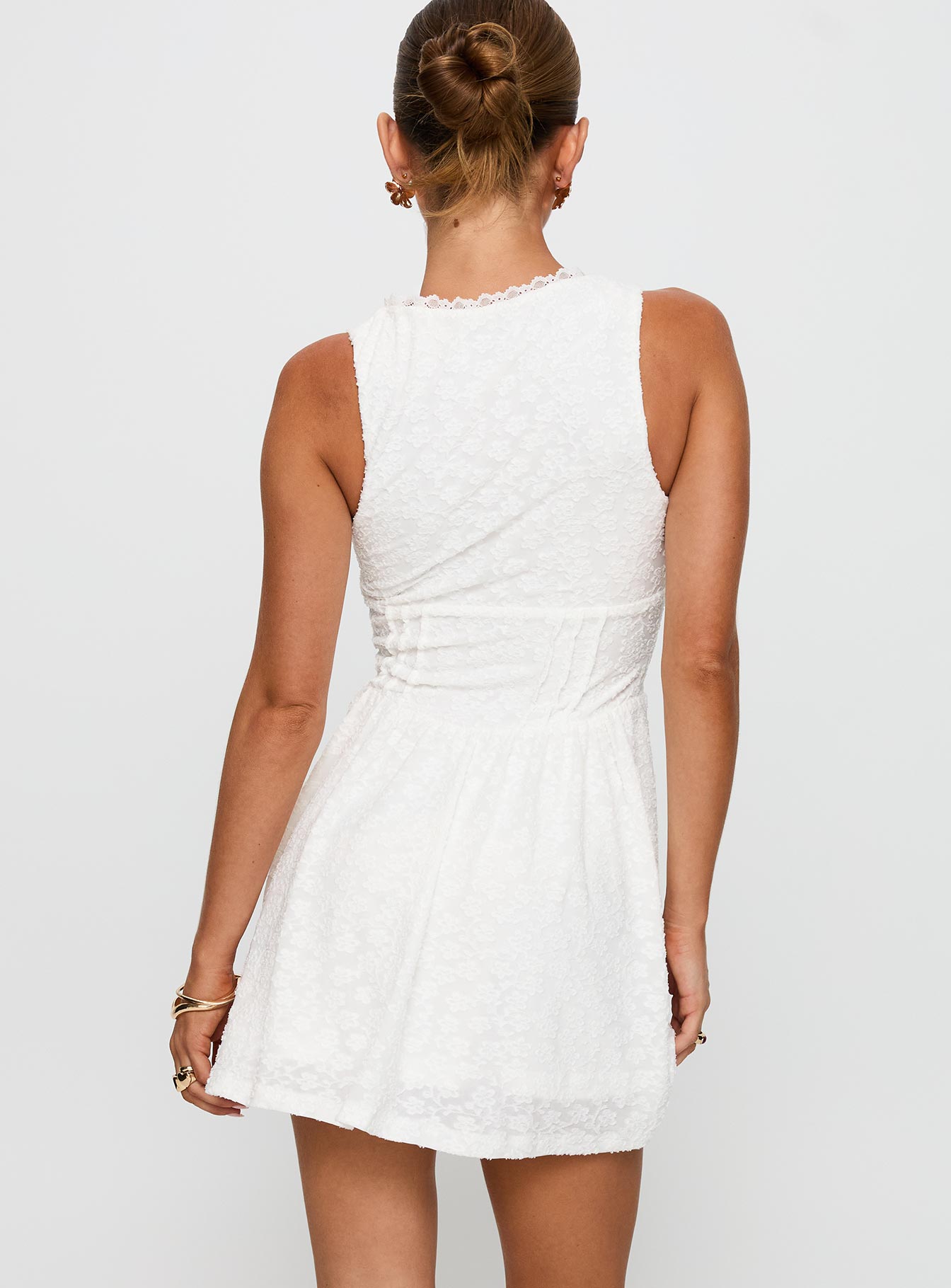 Loveluck Lace Mini Dress White | Princess Polly Loveluck Lace Mini Dress White | Princess Polly