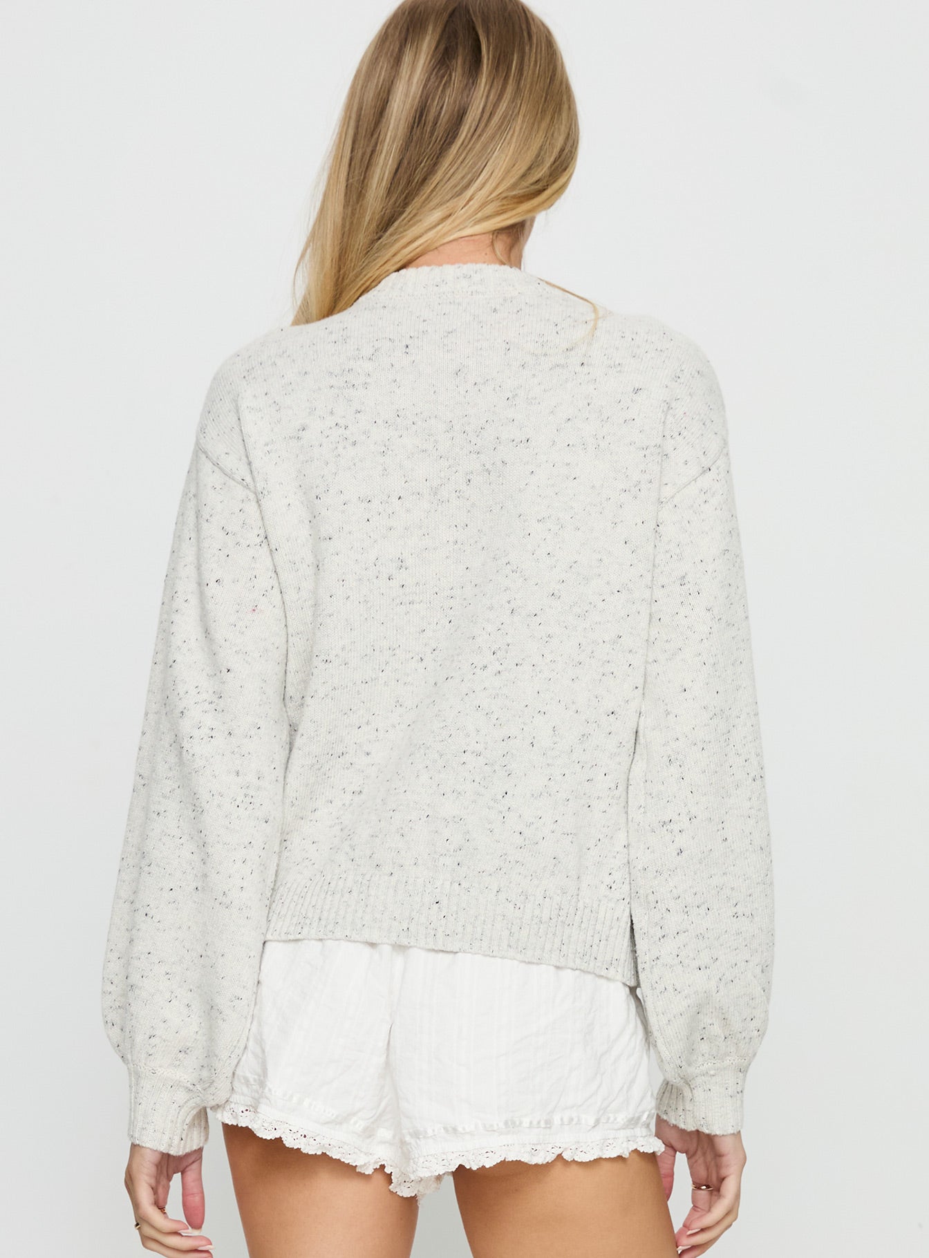 Cheray Oversized Knit Cardigan Grey | Princess Polly