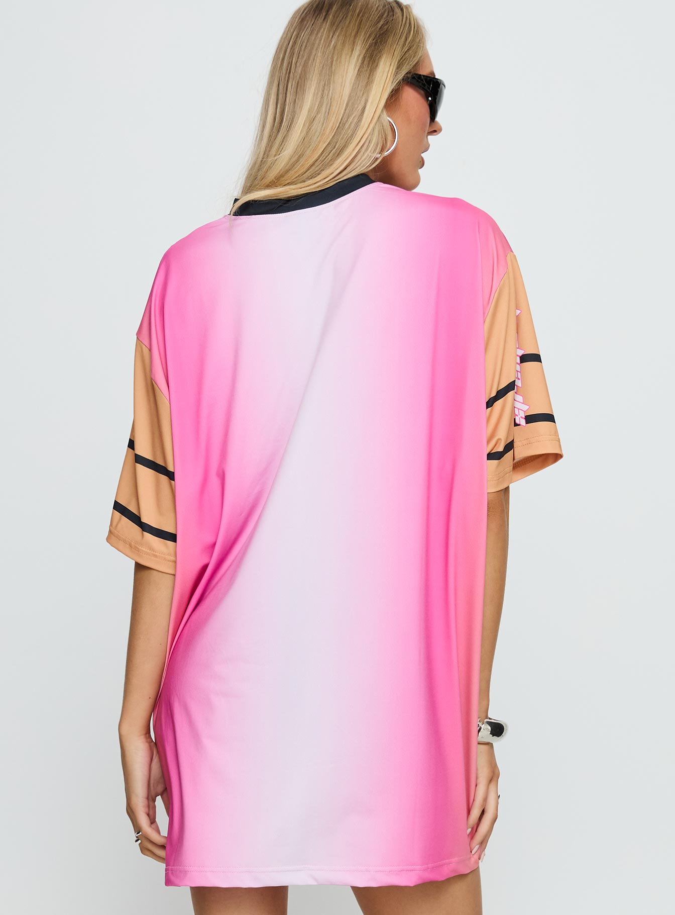 Moto Angel Graphic Top Pink / Orange