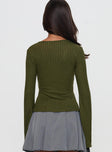 Allona Long Sleeve Top Green