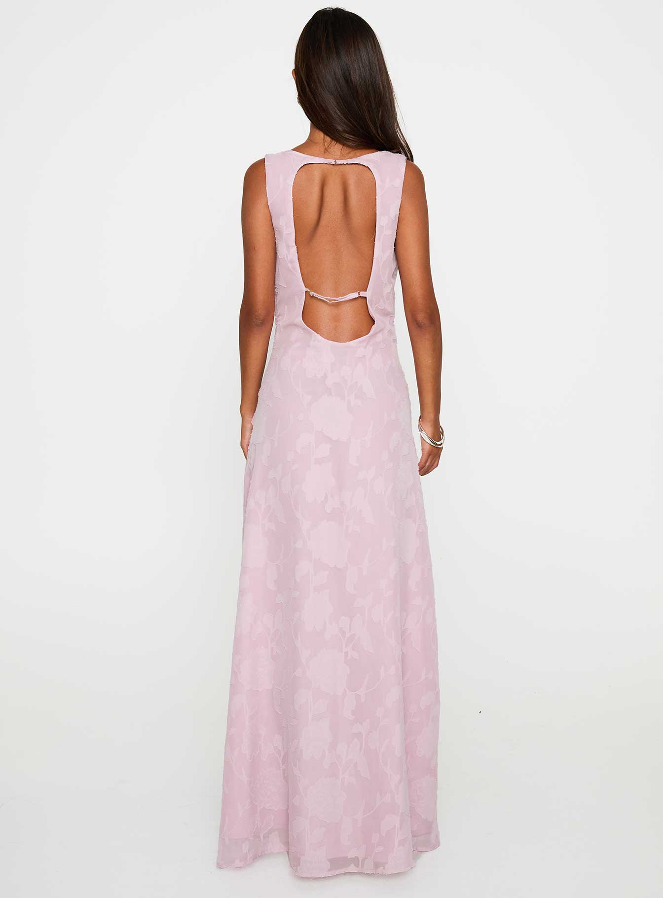 Frederica Plunge Burnout Maxi Dress Mauve | Princess Polly Frederica Plunge Burnout Maxi Dress Mauve | Princess Polly