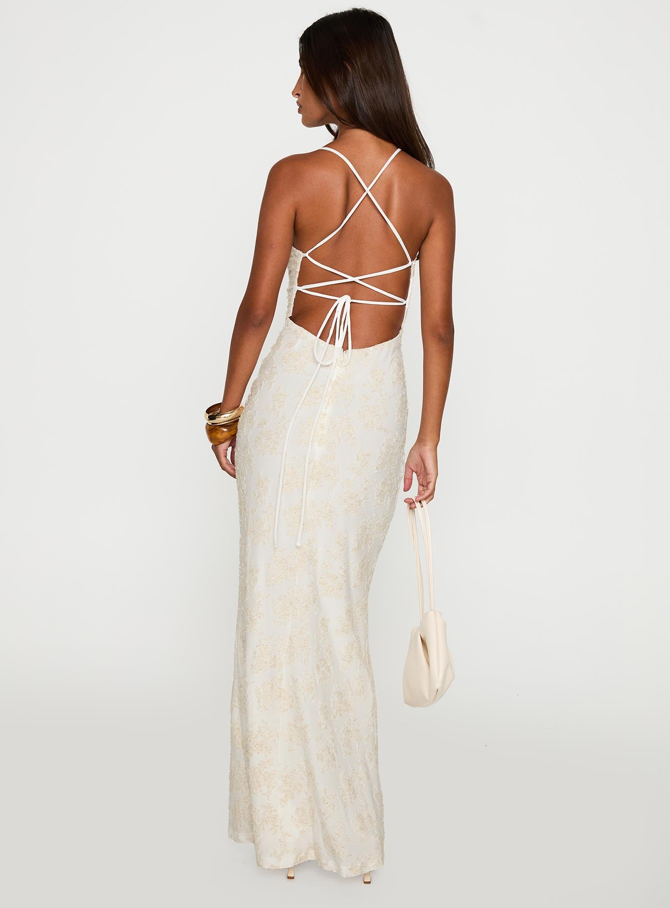 Starcrossed Halter Maxi Dress | Cream | Womens | Princess Polly Starcrossed Halter Maxi Dress | Cream | Womens | Princess Polly