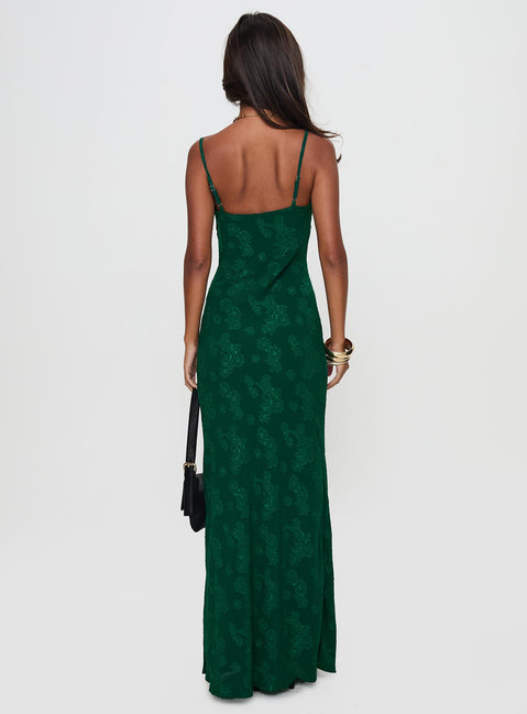 Ginette Maxi Dress Forest Green | Princess Polly Ginette Maxi Dress Forest Green | Princess Polly