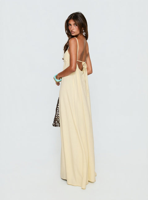 Solie Tie Back Maxi Dress Butter Petite