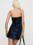 Layney Sequin Mini Dress Navy