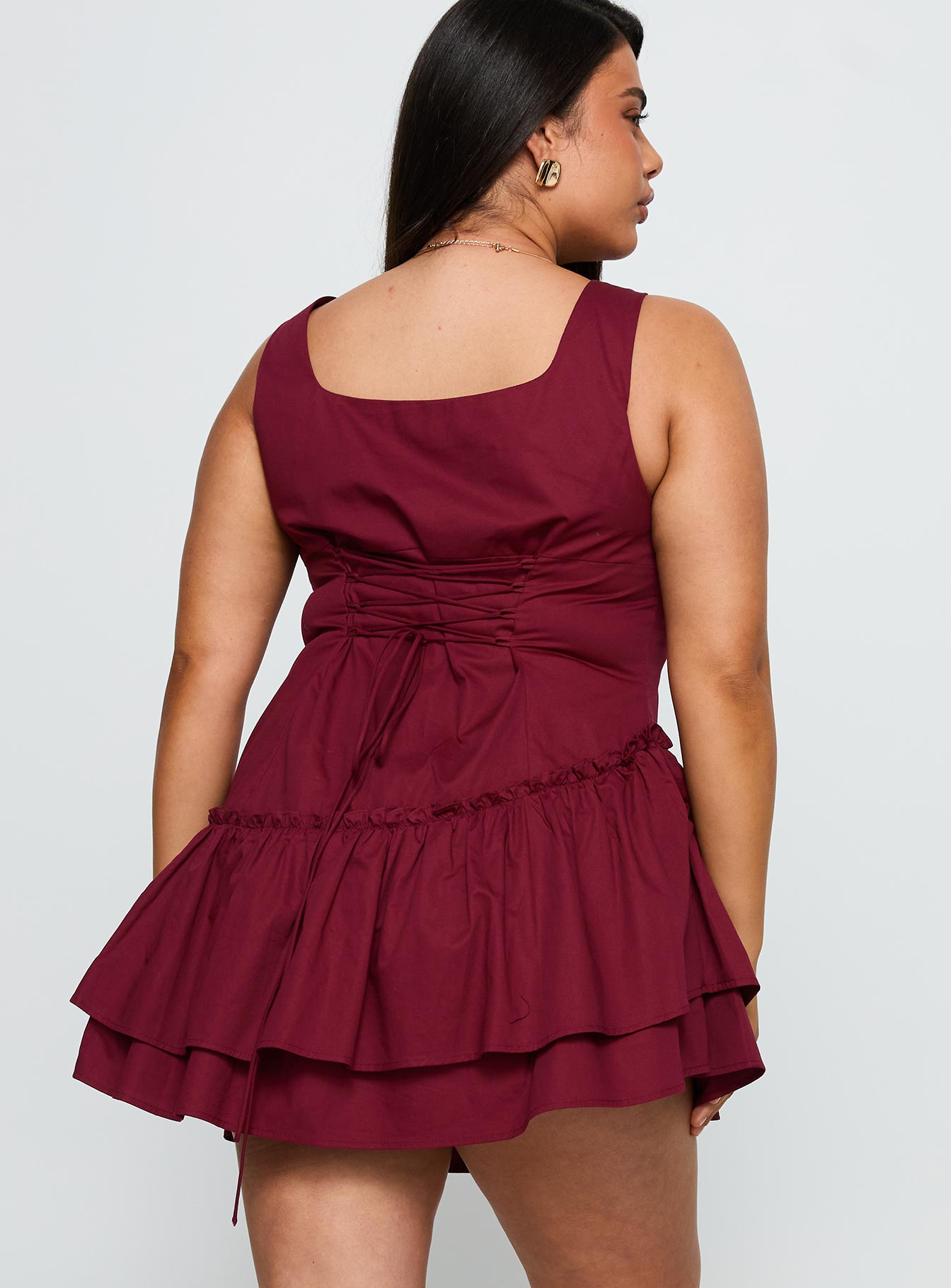 Shantelle Romper Burgundy Curve