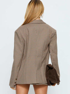Deane Blazer Brown Check