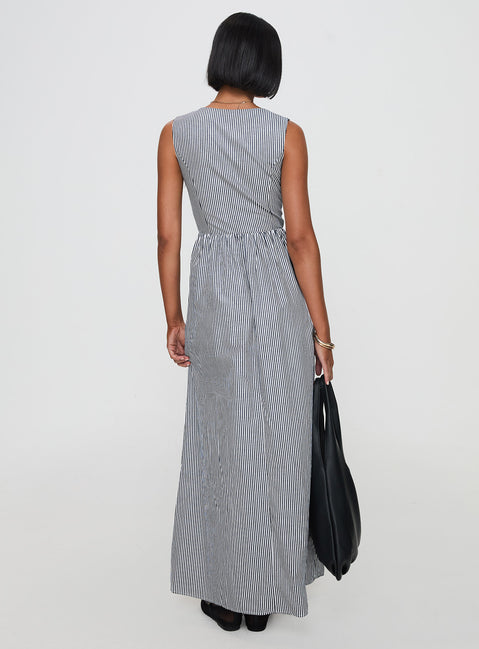 pokey stripe sleeveless cotton maxi dress Pokey Stripe Sleeveless Cotton Maxi Dress (Women)
