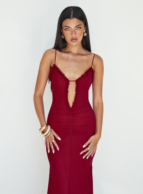 Capisce Maxi Dress | Red | Womens | Princess Polly Lower Impact Capisce Maxi Dress | Red | Womens | Princess Polly Lower Impact