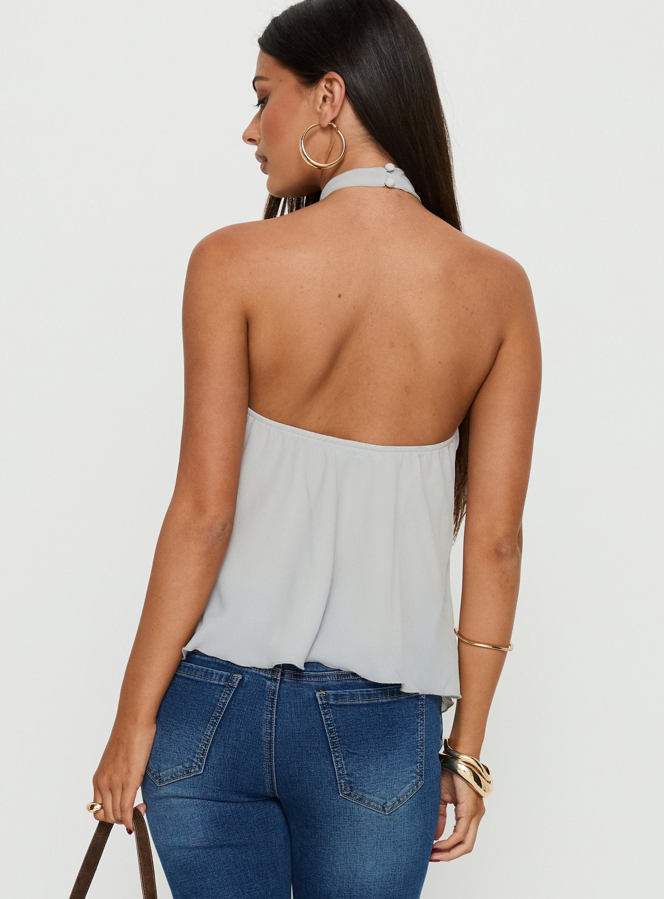 Darlinn Hardware Detail Top Grey