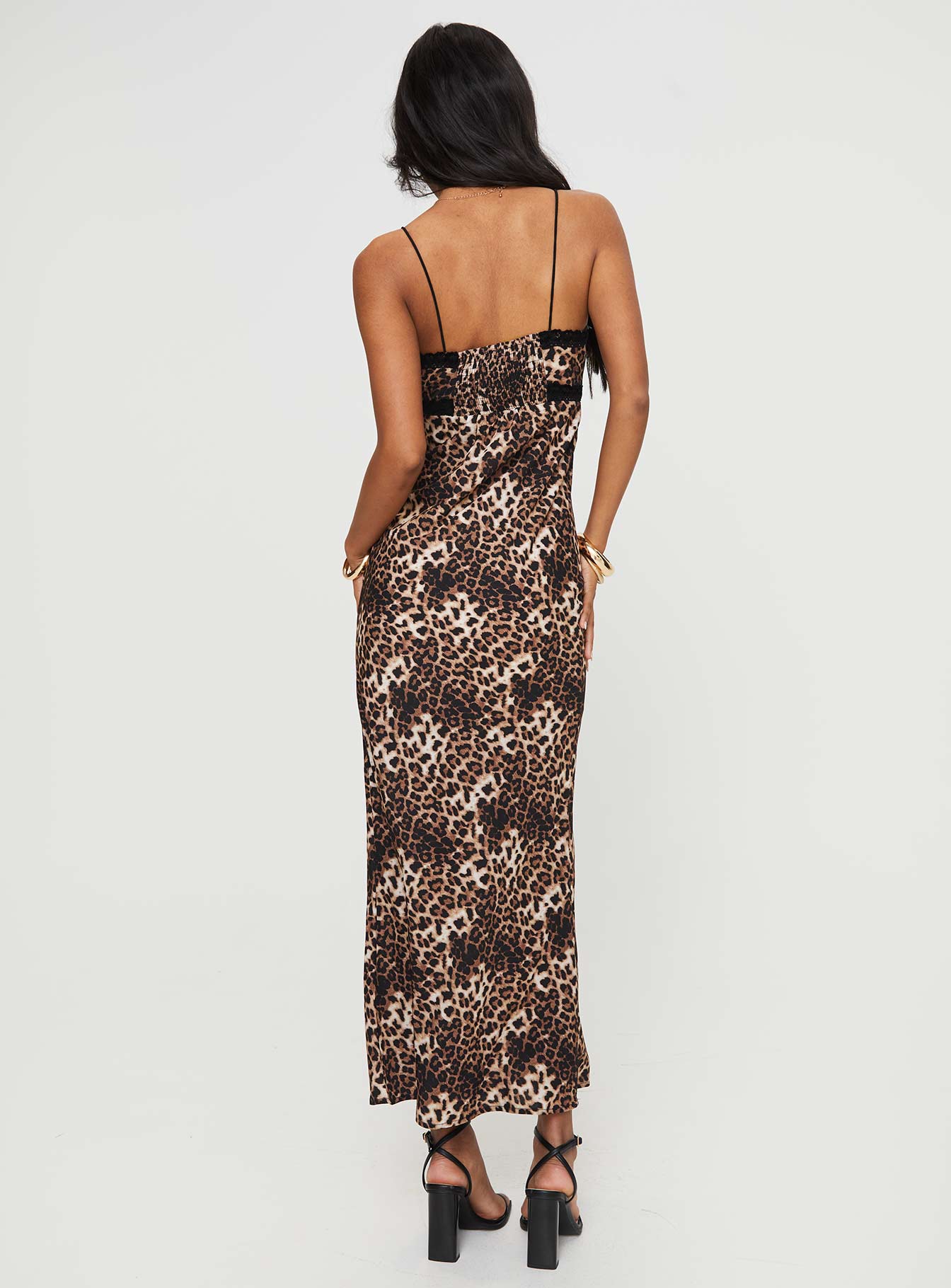 Emily Bias Cut Maxi Dress Leopard | Princess Polly Emily Bias Cut Maxi Dress Leopard | Princess Polly