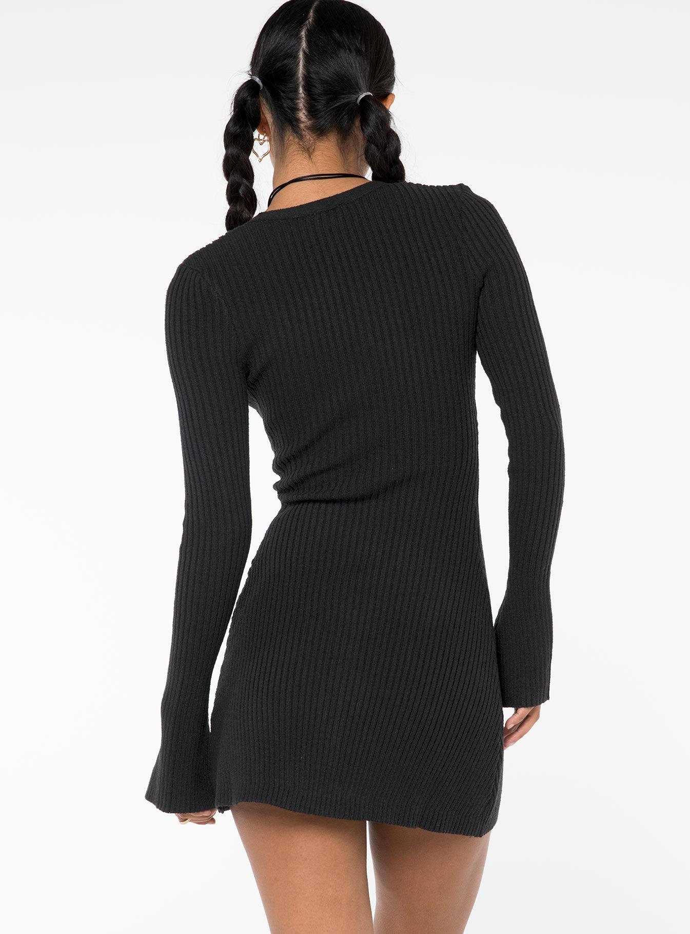Waldin Long Sleeve Mini Dress Black | Princess Polly Waldin Long Sleeve Mini Dress Black | Princess Polly
