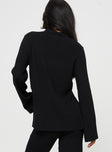 Allen Ribbed Sweater Black Princess Polly  long 