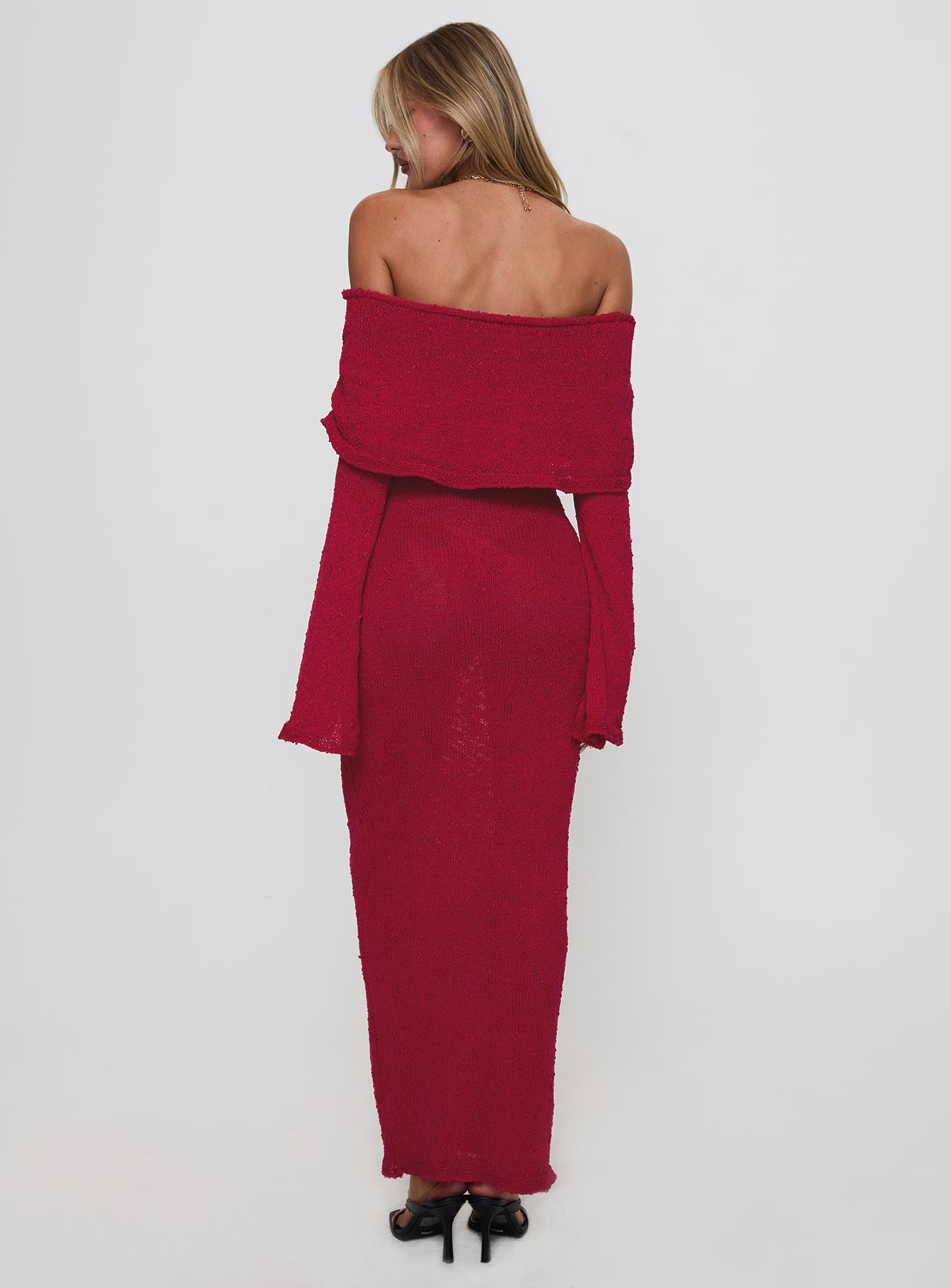 Aleyah Long Sleeve Maxi Dress Burgundy | Princess Polly Aleyah Long Sleeve Maxi Dress Burgundy | Princess Polly