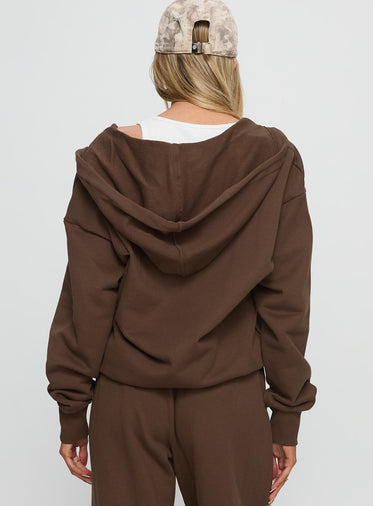 All Day Oversized Hoodie Chocolate