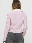 Lyndel Long Sleeve Top Pink Stripe