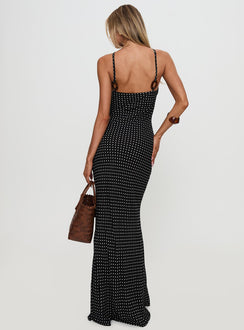 Evyn Halter Maxi Dress Polka Dot | Princess Polly Evyn Halter Maxi Dress Polka Dot | Princess Polly