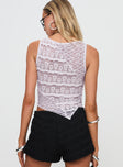 Tavison Lace Top Pastel Purple