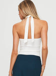 Merril Halter Top White