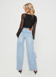 Princess Polly High Waisted  Maryanne Mid-rise Relaxed Jeans Light Wash