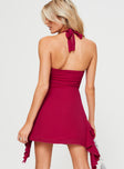 product Princess Polly Asymmetric Neckline  Riven Mini Dress Red