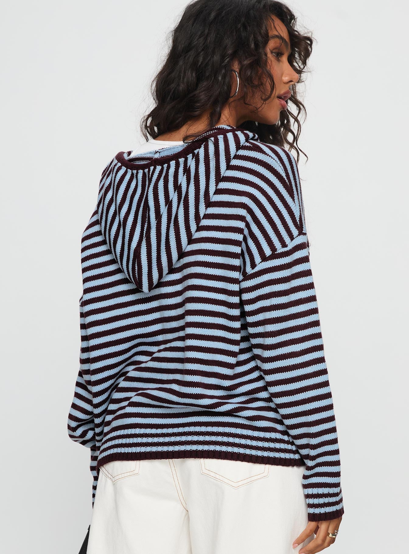Brienna Zip Jacket Red Stripe | Princess Polly