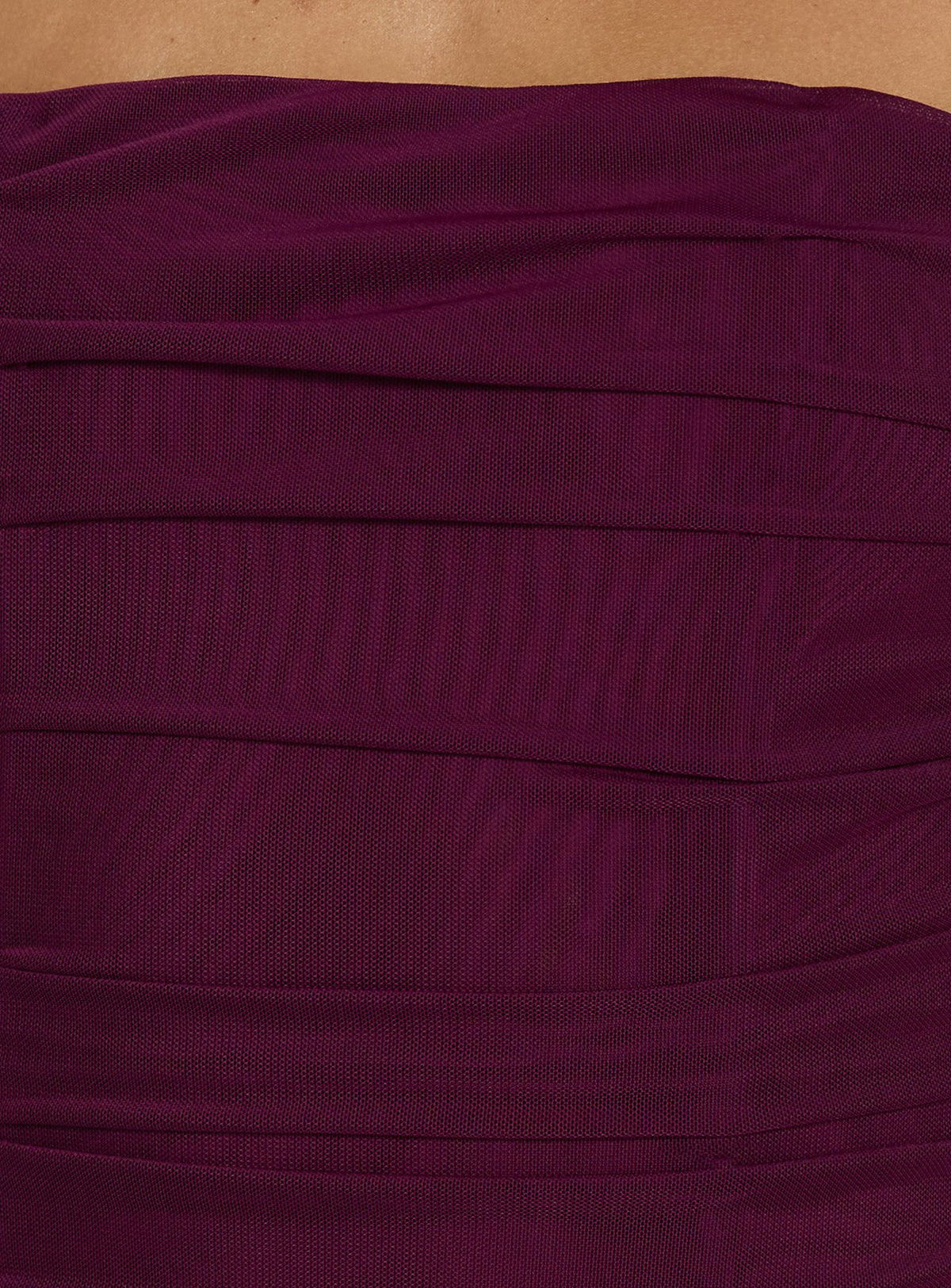 Indyanna Gathered Corset Mini Dress Plum