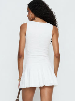 Somnia Lace Playsuit White