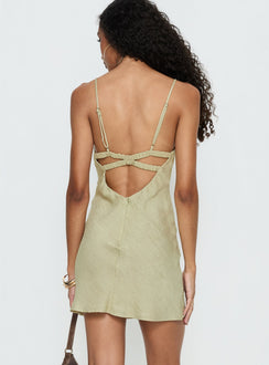 Makaia Balconette Mini Dress Sage