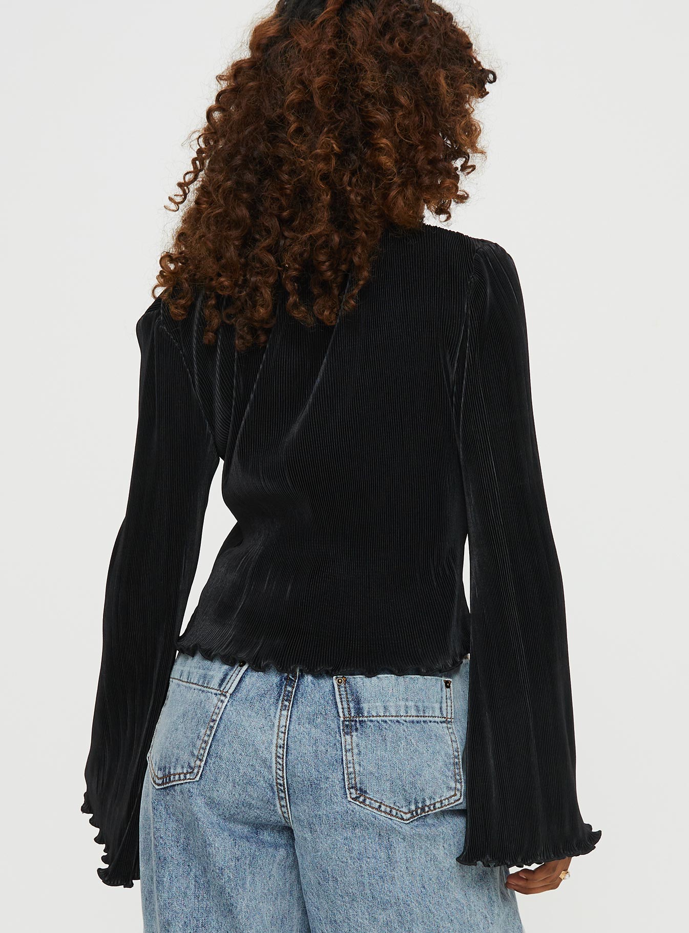 product Princess Polly Full Sleeves High Neck  Collis Long Sleeve Top Black