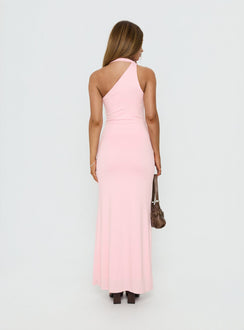 Ivetta Ruched Maxi Dress Pink