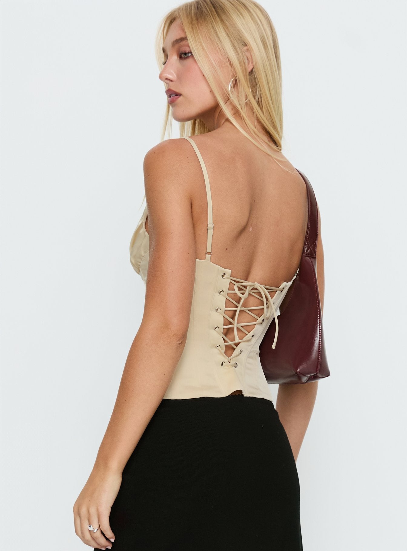 Scorsese Corset Top Champagne
