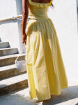 Valerio Maxi Skirt Yellow
