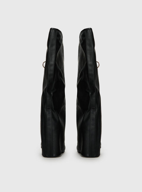 Ritz Knee High Boots Black