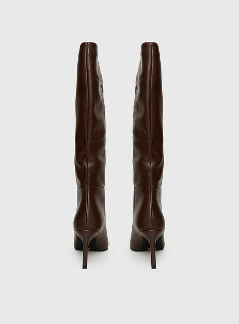 Billini Harlen Knee High Boots Brunette