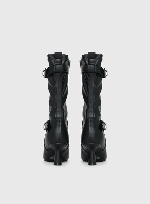 Therapy Kimme Sock Boots Black