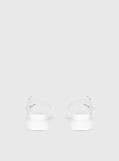 Ma Belle Sandals All White