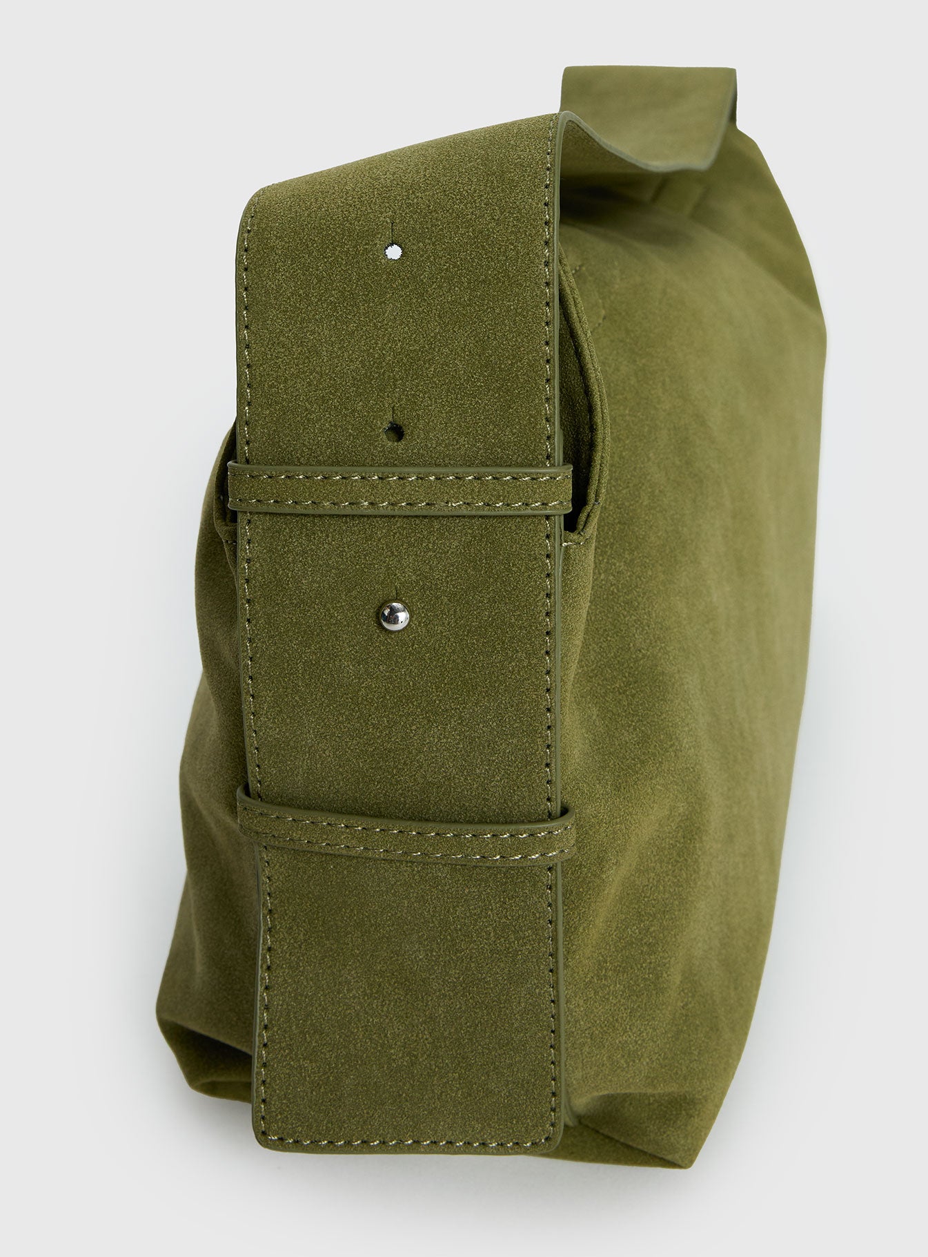 Seraphia Faux Suede Shoulder Bag Green | Princess Polly