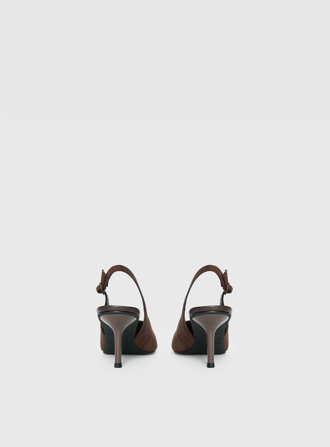 Tiptoe Slingback Heels Brown