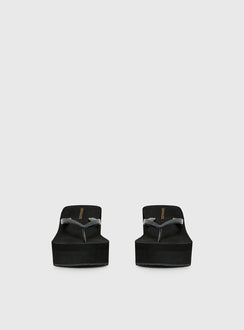 Next Sunday Thong Heel Black