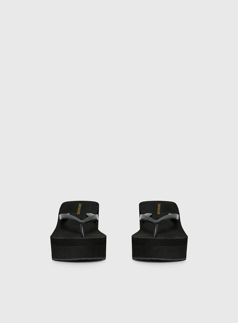 Next Sunday Thong Heel Black