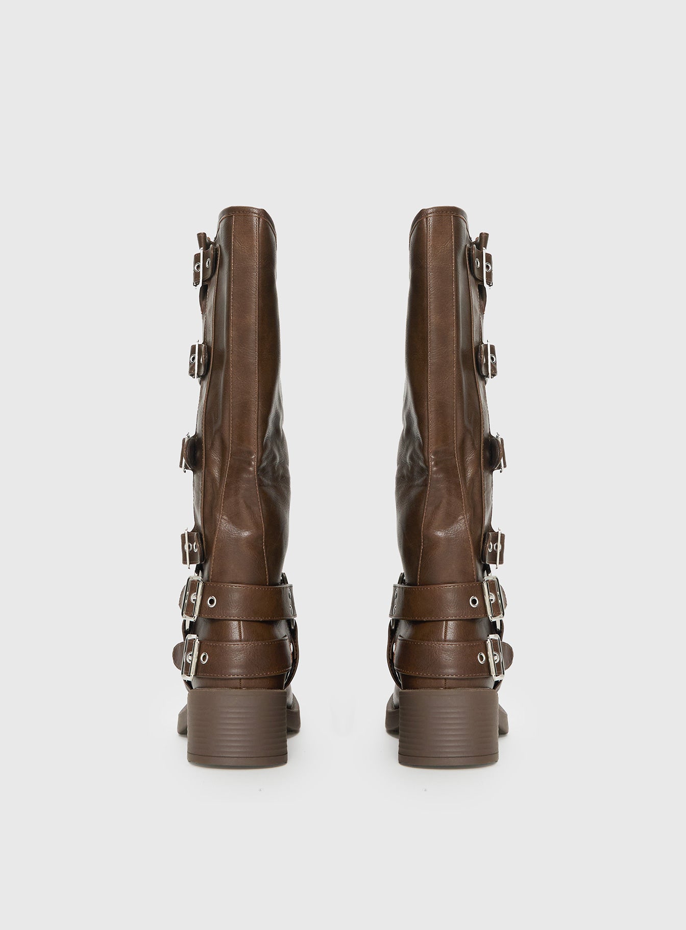 Buckle Down Boots Brown