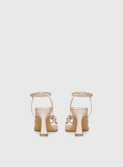 Billini Brynlee Heels Champagne Satin