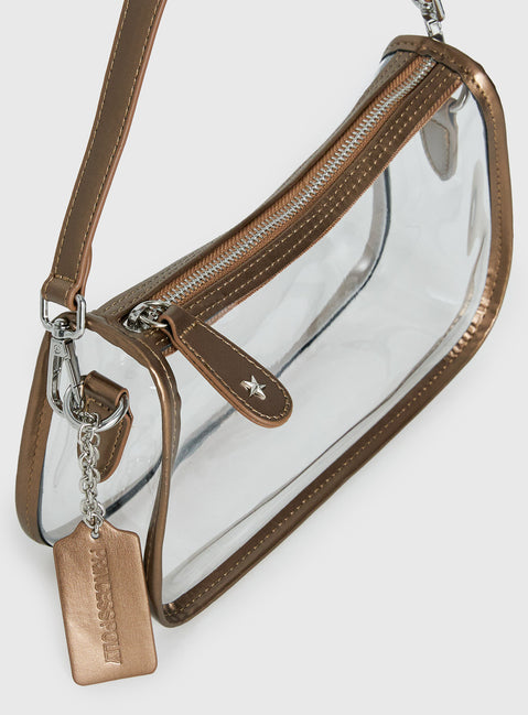 Rommily Clear Shoulder Bag Clear / Bronze