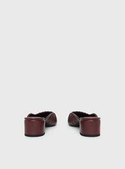 Larietta Ballet Heels Burgundy