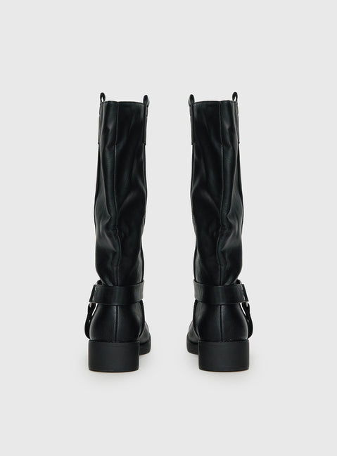 Wrecked Western Boots Black