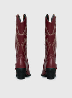 Therapy Clayton Boots Maroon