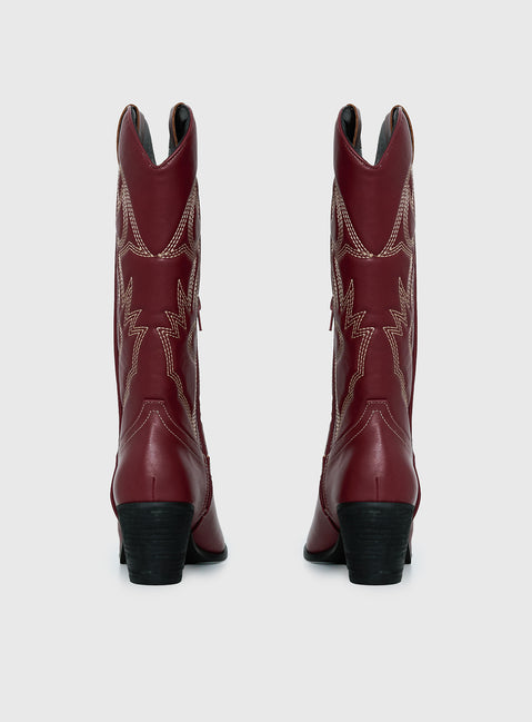 Therapy Clayton Boots Maroon