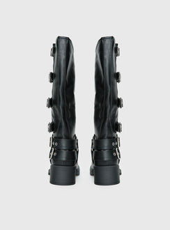 Buckle Down Boots Black