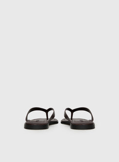 Alara Flat Thong Sandals Brown